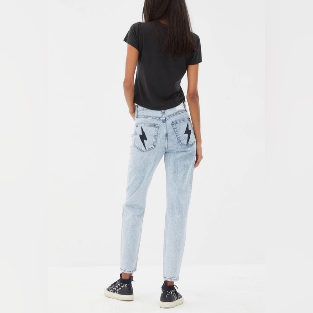 Women's Light Blue Straight Leg Jeans